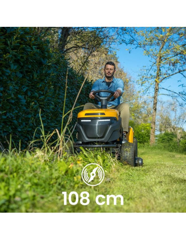 Акумулаторна тракторна косачка за трева STIGA Tornado 5108e SOLO, 4500W, 56V, 108 см
