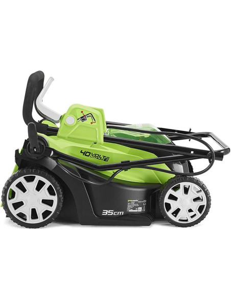 Акумулаторна косачка с батерия и зарядно GreenWorks G40LM35K2