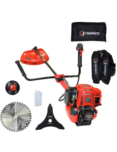Моторна коса YAMAMOTO YM-5600, 1000W/1.4к.с., 37.7 куб.см., 42 см., 8.3 кг
