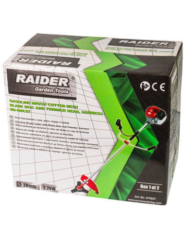 Моторна коса RAIDER RD-GBC27 2К, 2200W/3к.с., 44 см., 8.3 кг