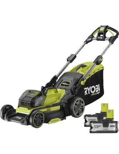 Акумулаторна косачка за трева RYOBI RY18LMX40B-240, 18V, 2x4Ah, 40 см., 50 л
