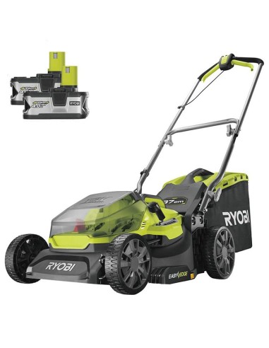 Акумулаторна косачка за трева RYOBI RY18LM37A-240, 18V, 2x4Ah, 37 см., 45 л