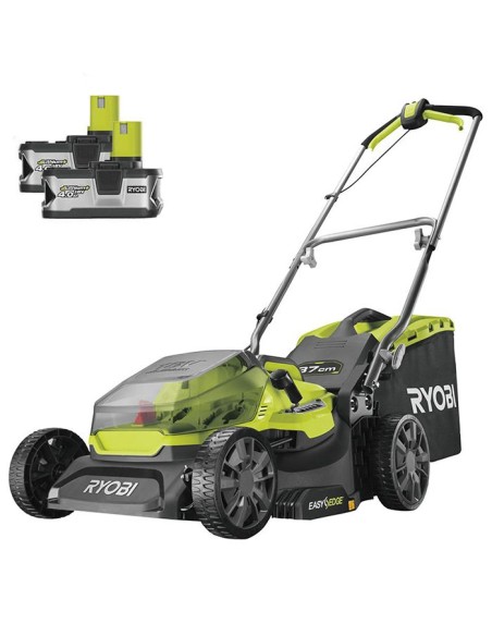 Акумулаторна косачка за трева RYOBI RY18LM37A-240, 18V, 2x4Ah, 37 см., 45 л