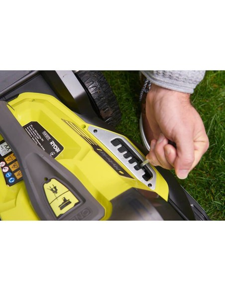 Акумулаторна косачка за трева - хибрид RYOBI RY18LMH37A-250, 18V, 2 x 5Ah, 37 см., 45 л