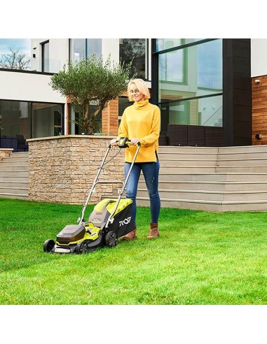 Акумулаторна косачка за трева - хибрид RYOBI RY18LMH37A-250, 18V, 2 x 5Ah, 37 см., 45 л