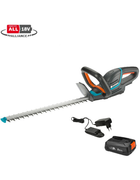 Акумулаторен храсторез GARDENA ComfortCut 50/18V P4A Set, 18V, 2 Ah, 50 см
