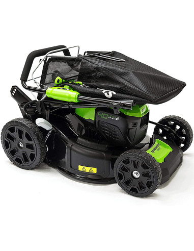 Акумулаторна косачка за трева GreenWorks GD40LM46SPK4, 40V, 4Ah, 55 л., 46 см