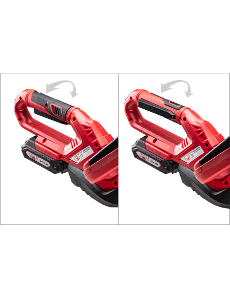 Акумулаторен храсторез RAIDER RDP-SHT20 Set, 20V, 2 Ah, 2200 об/мин., 56 см