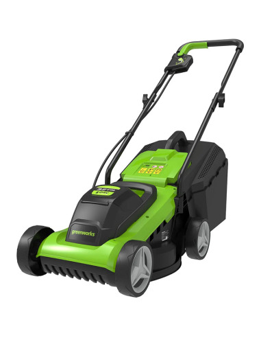 Акумулаторна косачка за трева GreenWorks G24LM32K2, 24V, 2Ah, 30 л., 32 см