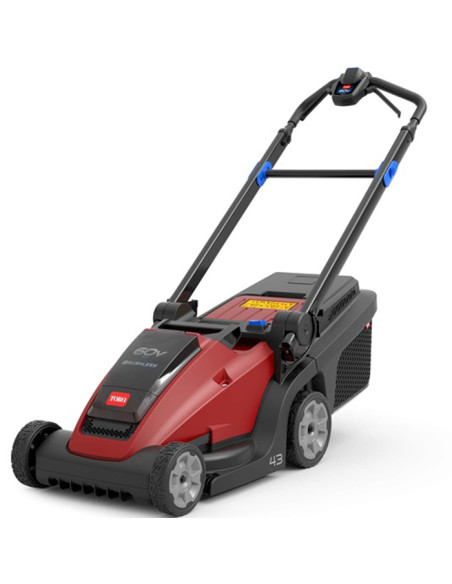 Акумулаторна косачка за трева TORO 21843, 60V, 4Ah, 850W, 43 см