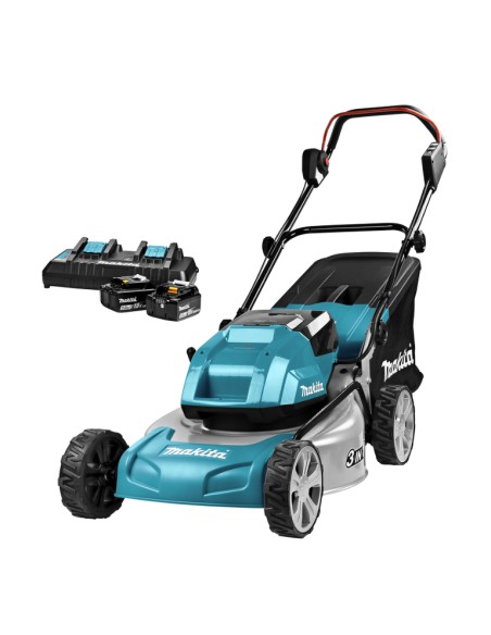 Акумулаторна косачка за трева MAKITA DLM460PT2, 36V, 2x5 Ah, 46 см., 60 л