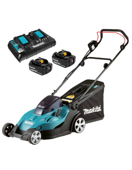 Акумулаторна косачка за трева MAKITA DLM432PT2, 36V, 2x5Ah, 43 см., 50 л