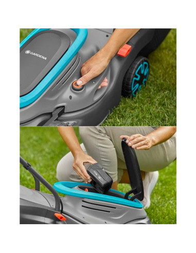 Акумулаторна косачка за трева GARDENA PowerMax 32/18V P4A SOLO, 18V, 32 см., 30 л