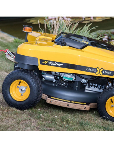 Акумулаторна косачка за трева със скид и радио управление SPIDER eCROSS LINER SK, 50.4V, 1500W+2800W, 61 см