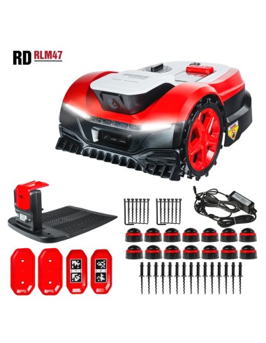 Косачка робот RAIDER RD-RLM47, 1000 кв.м., 20V, 4 Ah, 22 см