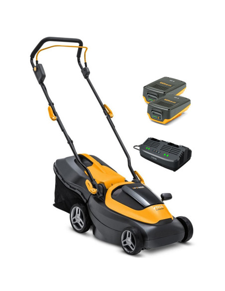 Акумулаторна косачка за трева STIGA Collector 136e Kit, 20V, 550W, 2x2 Ah, 34 см., 35 л
