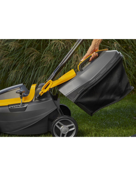 Акумулаторна косачка за трева STIGA Collector 136e Kit, 20V, 550W, 2x2 Ah, 34 см., 35 л