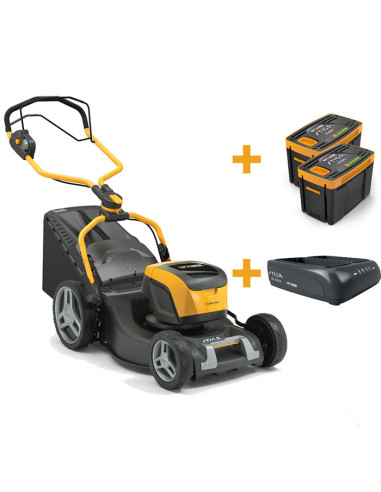 Акумулаторна косачка за трева - самоходна STIGA Collector 548e S Kit, 48V, 1500W, 2x4 Ah, 46 см., 60 л