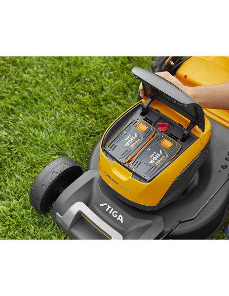 Акумулаторна косачка за трева - самоходна STIGA Collector 548e S Kit, 48V, 1500W, 2x4 Ah, 46 см., 60 л
