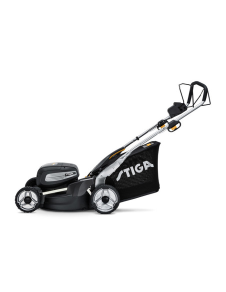Акумулаторна косачка за трева - самоходна STIGA Twinclip 950e V Kit, 48V, 2200W, 2x7.5 Ah, 48 см., 70 л