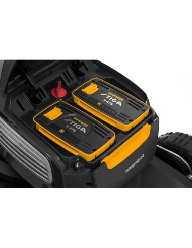 Акумулаторна косачка за трева - самоходна STIGA Twinclip 950e VR Kit, 48V, 2200W, 2x7.5 Ah, 48 см., 80 л