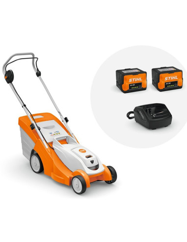 Акумулаторна косачка за трева STIHL RMA 239.1 Set I, 36V, 2x4 Ah, 37 см., 40 л