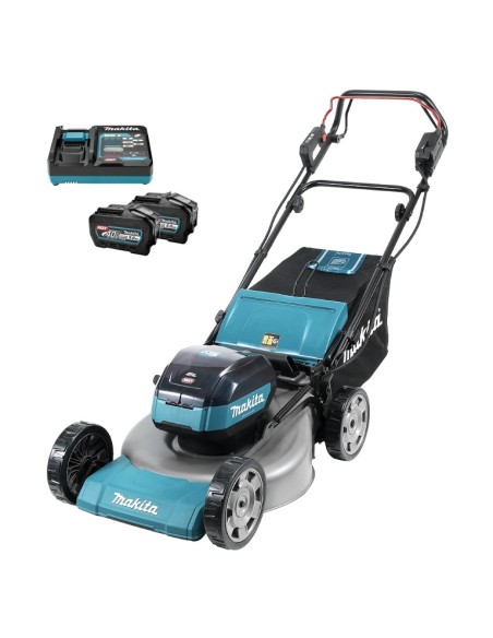 Акумулаторна косачка за трева - самоходна MAKITA LM002GT201 Set, 40V, 2x5 Ah, 53 см., 70 л