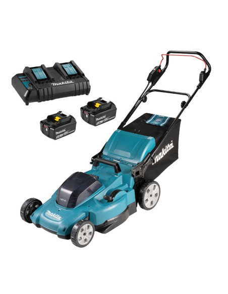 Акумулаторна косачка за трева MAKITA DLM538CT2 Set, 36V, 2x5 Ah, 53 см., 70 л