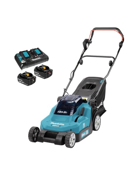 Акумулаторна косачка за трева MAKITA DLM382PT2 Set, 36V, 2x5 Ah, 40 л., 38 см