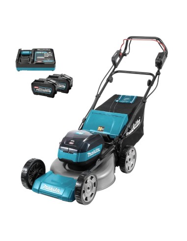 Акумулаторна косачка за трева - самоходна MAKITA LM001GT201 Set, 40V, 2x5 Ah, 48 см., 62 л