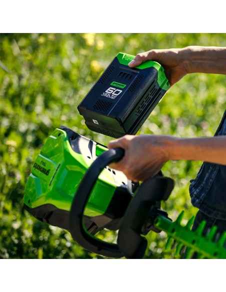 Акумулаторен храсторез GreenWorks GD60HT, 60V, 61 см