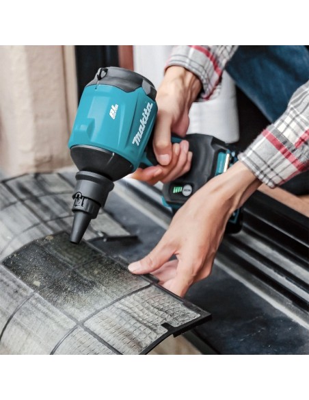 Акумулаторна духалка - компресор за въздух MAKITA AS001GA101 Set, 40V, 2 Ah, 66 куб.м/ч., 200 м/сек