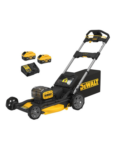 Акумулаторна косачка за трева DeWALT DCMWP134W2-QW Set, 2x18V, 2x8 Ah, 53 см., 67 л