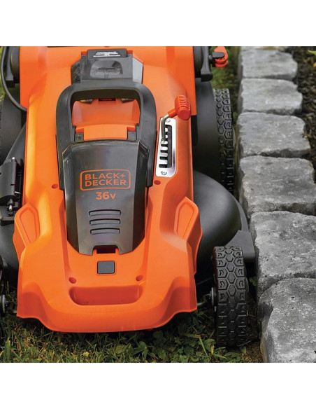Акумулаторна косачка за трева BLACK+DECKER CLMA4825L2-QW Set, 36V, 2x2.5 Ah, 48 см., 50 л