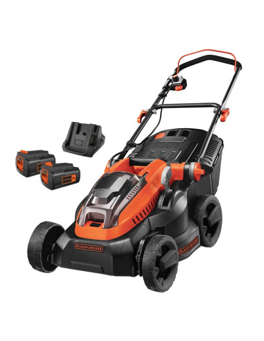 Акумулаторна косачка за трева BLACK+DECKER CLM3820L2-QW Set, 36V, 2x2 Ah, 38 см., 35 л