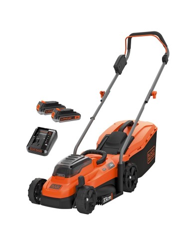 Акумулаторна косачка за трева BLACK+DECKER BCMW3318L2-QW Set, 2x18V, 2x2.5 Ah, 33 см., 35 л