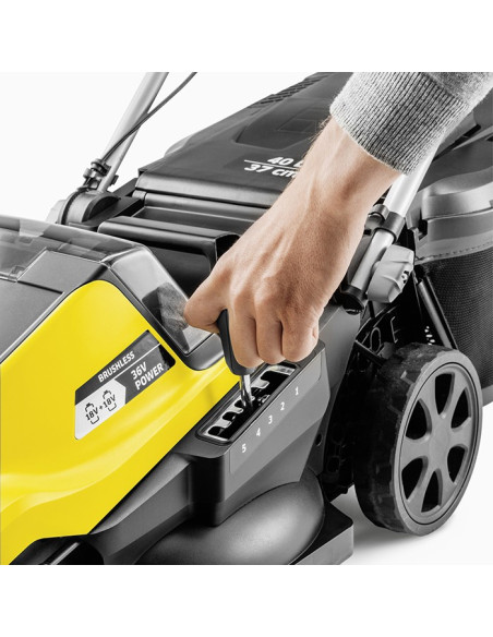 Акумулаторна косачка за трева KARCHER LMO 4-18 Dual SOLO, 18+18V, 37 см., 40 л