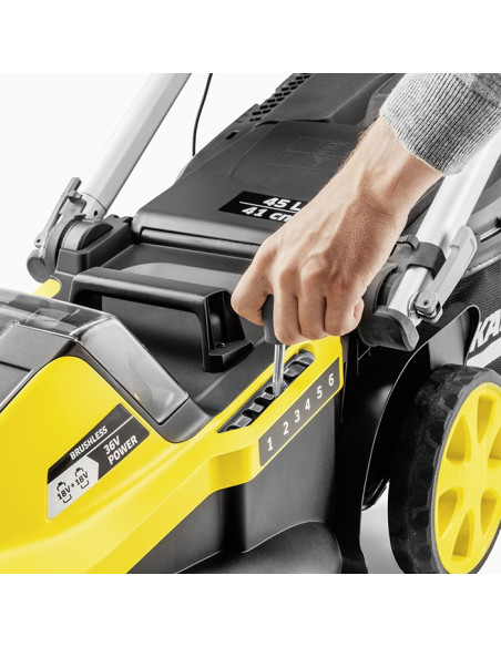 Акумулаторна косачка за трева KARCHER LMO 5-18 Dual SOLO, 18+18V, 41 см., 45 л
