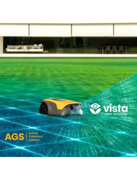 Косачка робот STIGA A 6v Vista, 600 кв.м., 25.2V, 2 Ah, 18 см