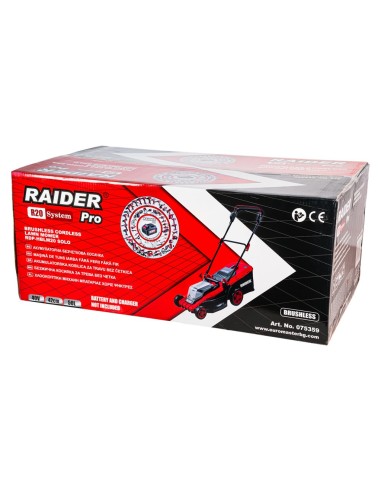 Акумулаторна косачка за трева RAIDER RDP-HBLM20 R20 SOLO, 2x20V, 42 см., 50 л