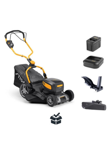 Акумулаторна косачка за трева - самоходна STIGA Combi 748e V Kit New, 48V, 1500W, 2x5 Ah, 46 см., 60 л