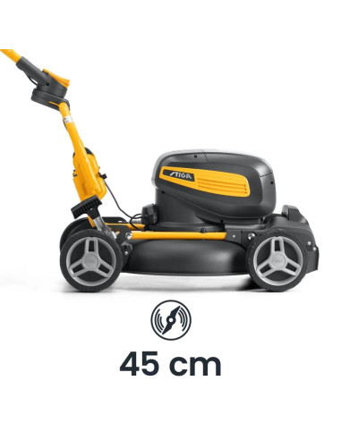 Акумулаторна косачка за трева - самоходна STIGA Multiclip 747e V Kit New, 48V, 1500W, 2x5 Ah, 45 см