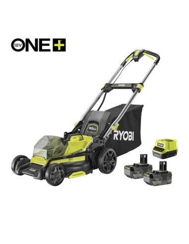Акумулаторна косачка за трева RYOBI RY18LMX40C-240, 18V, 2x4 Ah, 40 см., 50 л