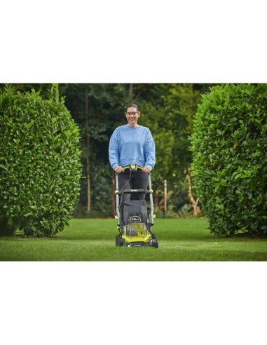 Акумулаторна косачка за трева RYOBI RY18LMX40C-240, 18V, 2x4 Ah, 40 см., 50 л