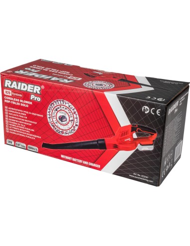 Акумулаторна духалка за листа RAIDER RDP-YBL20 + Комплект батерия 2 Ah и зарядно R20 System