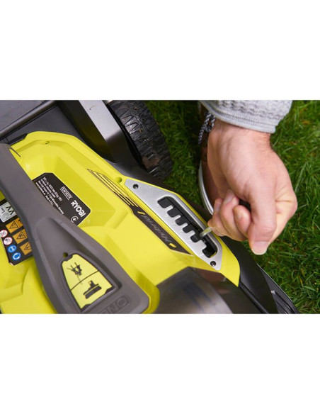Акумулаторна косачка за трева - хибрид RYOBI RY18LMH37A-225, 18V, 2 x 2,5Ah, 37 см., 45 л