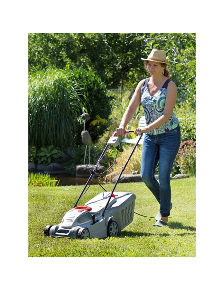 Електрическа косачка за трева IKRA IERM 1434, 1400W, 34 см., 35 л