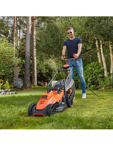 Електрическа косачка за трева BLACK+DECKER BEMW481ES-QS, 1800W, 42 см., 50 л