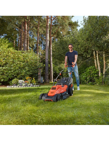 Електрическа косачка за трева BLACK+DECKER BEMW471BH-QS, 1600W, 38 см., 45 л