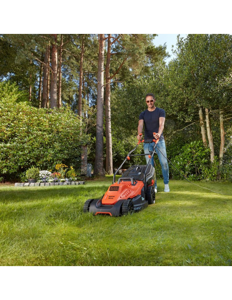 Електрическа косачка за трева BLACK+DECKER BEMW471BH-QS, 1600W, 38 см., 45 л
